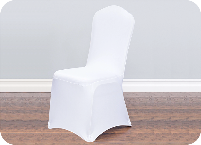 Drive By My Party beautiful white party rentals in Chicago white chair cover rental
