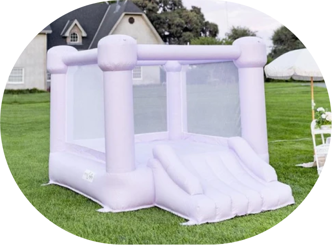 Drive By My Party white bounce house rental Chicago